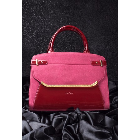 Fuşya Taşlı Bayan Çanta