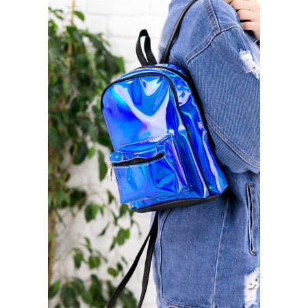Mavi Hologram Sırt Çantası
