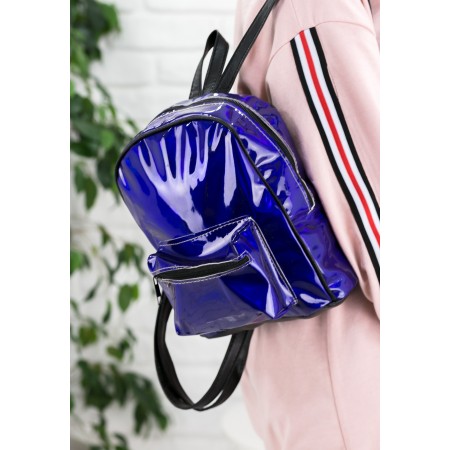 Mor Hologram Sırt Çantası