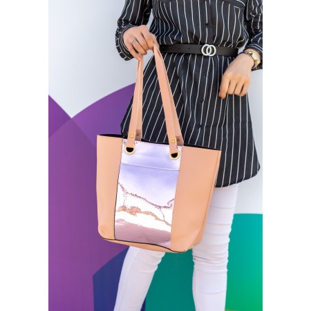 Pudra Cilt Pudra Hologram Detaylı Çanta