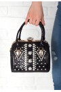 Siyah Taşlı Bayan Çanta