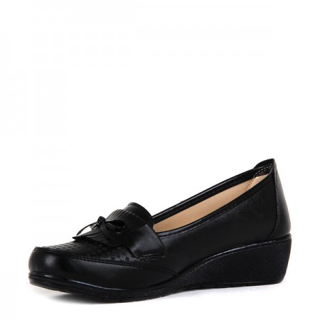 BA - Annamaria 011 Zenne 20/K Cilt Comfort Ayakkabı - Siyah Siyah