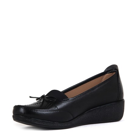 BA - Annamaria 013 Zenne 20/K Cilt Comfort Ayakkabı - Siyah - Siyah