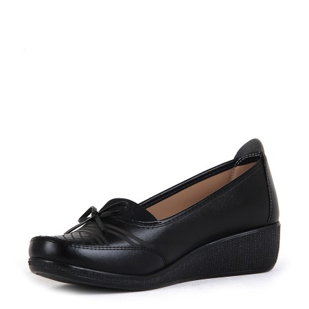 BA - Annamaria 014 Zenne 20/K Cilt Comfort Ayakkabı - Siyah - Siyah