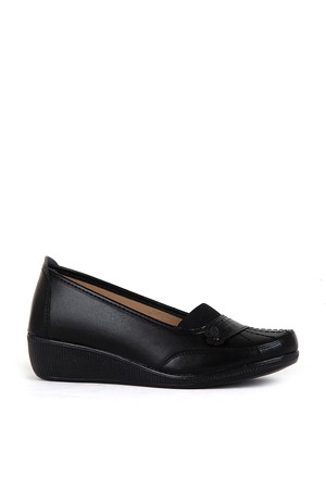BA - Annamaria 015 Zenne 20/K Cilt Comfort Ayakkabı - Siyah - Siyah