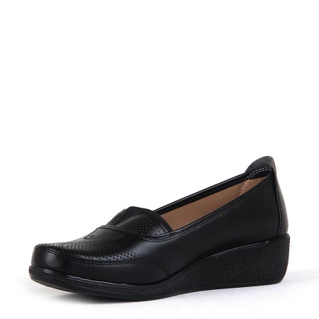 BA - Annamaria 016 Zenne 20/K Cilt Comfort Ayakkabı - Siyah - Siyah
