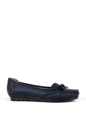 BA - Annamaria V-09(40-42) Zenne 19/Y Cilt Comfort Ayakkabı - Lacivert