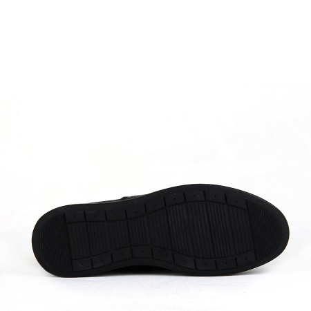 KND - Frank Peter E-313 Merdane 20/K Deri Comfort Ayakkabı - Siyah