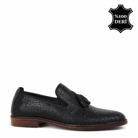 KND - Frank Peter P-02 Erkek Deri Casual Ayakkabı - Siyah