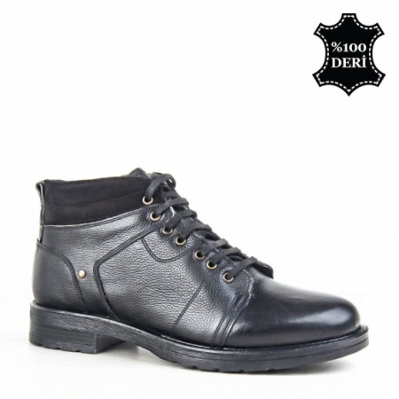 KND - Grand Royal 975 Erkek Deri Bot - Siyah