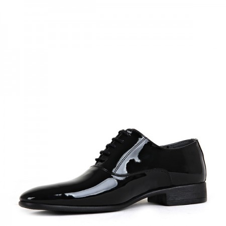 KND - Tamboğa 3008 Erkek 20/K-Y Rugan Klasik Ayakkabı (10'lu) - Siyah
