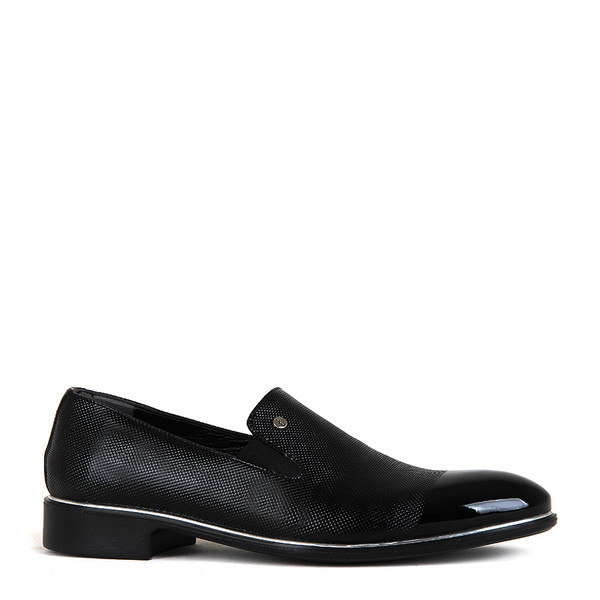 KND - Tamboğa 562 Erkek 20/K-Y Rugan Klasik Ayakkabı (10'lu) - Siyah