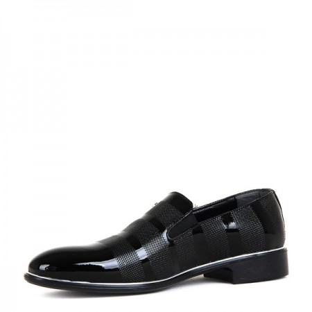 KND - Tamboğa 566 Erkek 20/K-Y Rugan Klasik Ayakkabı (10'lu) - Siyah